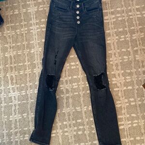 Absrcrombie kids Black High Rise Jean Legging-SLIM 11/12